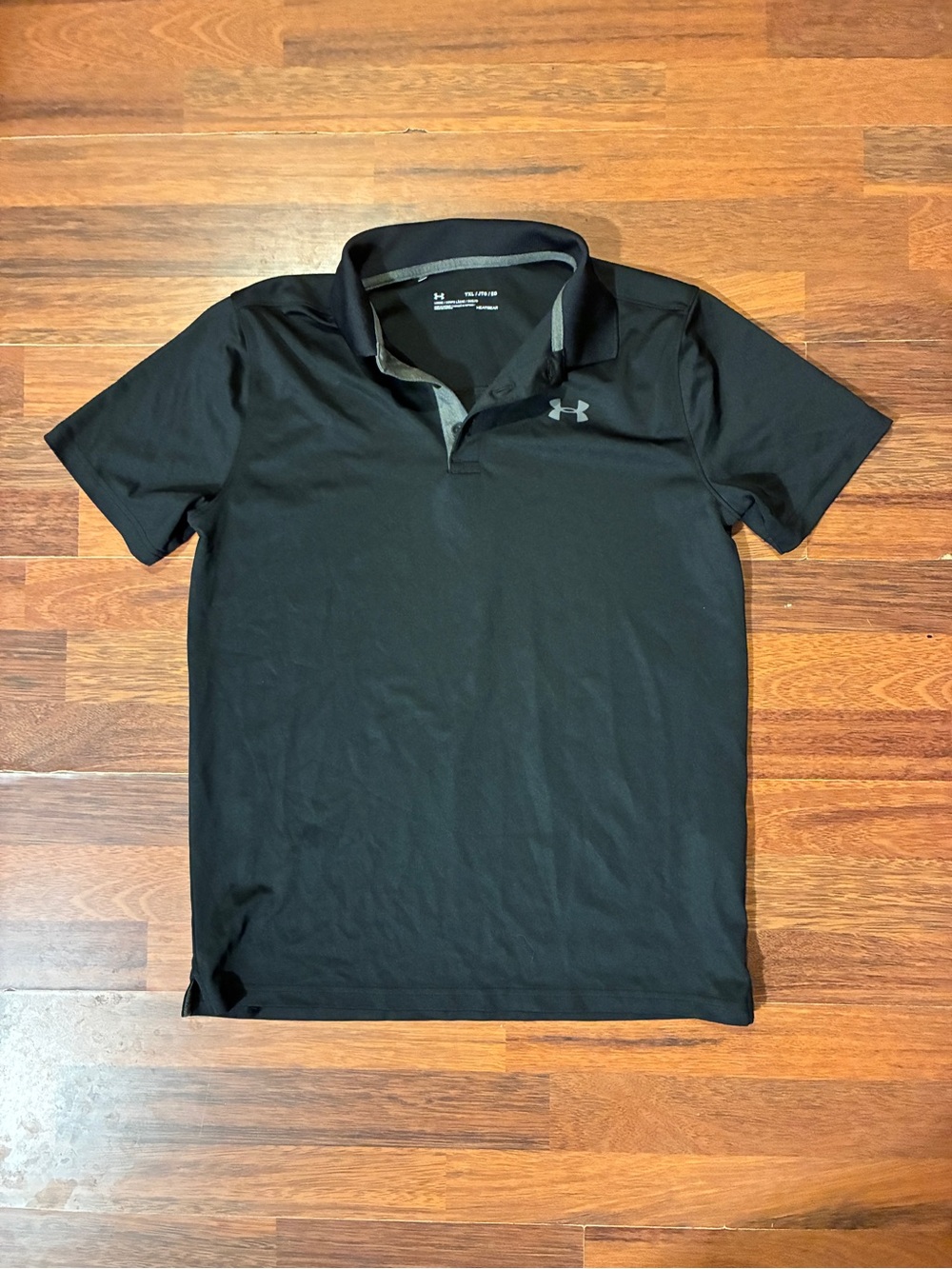 Boys Under Armour Black Polo Shirt